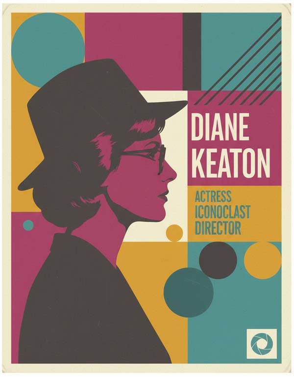 Diane Keaton reimagined minimalist actor portrait
