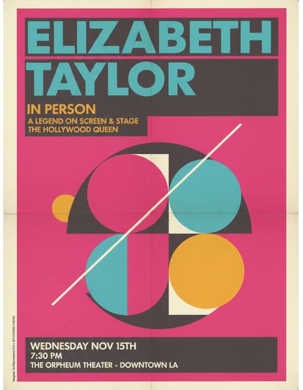 Elizabeth Taylor reimagined minimalist actor portrait