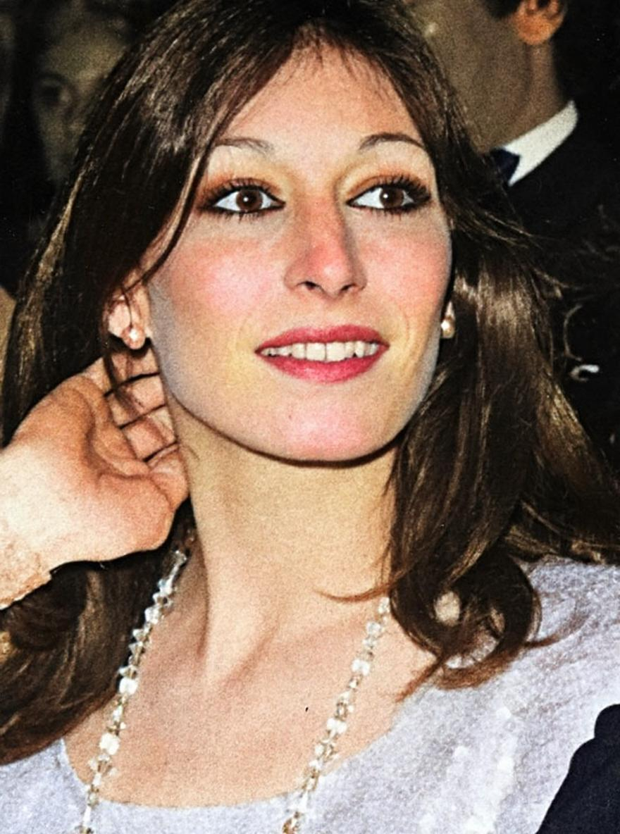 Anjelica Huston — colorized Hollywood photograph