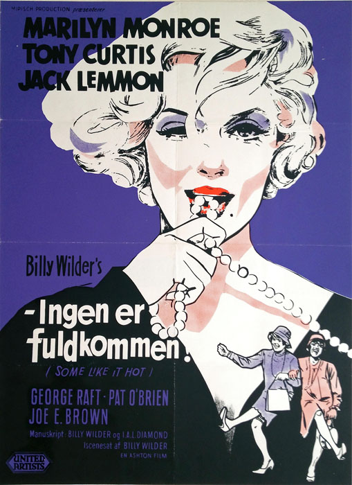 Some Like It Hot — vintage movie poster art