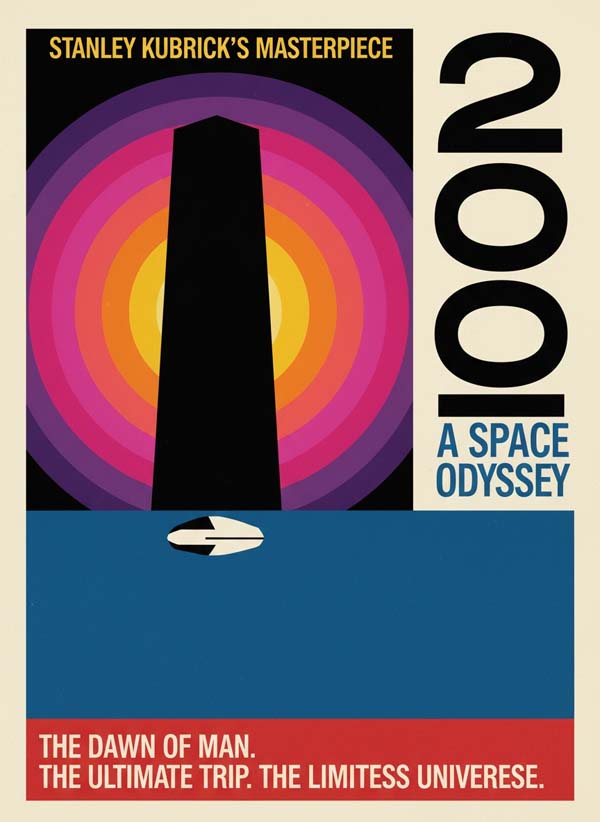 2001 A Space Odyssey reimagined movie poster