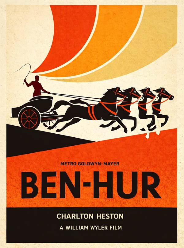 Ben-Hur (1959) reimagined minimalist movie poster