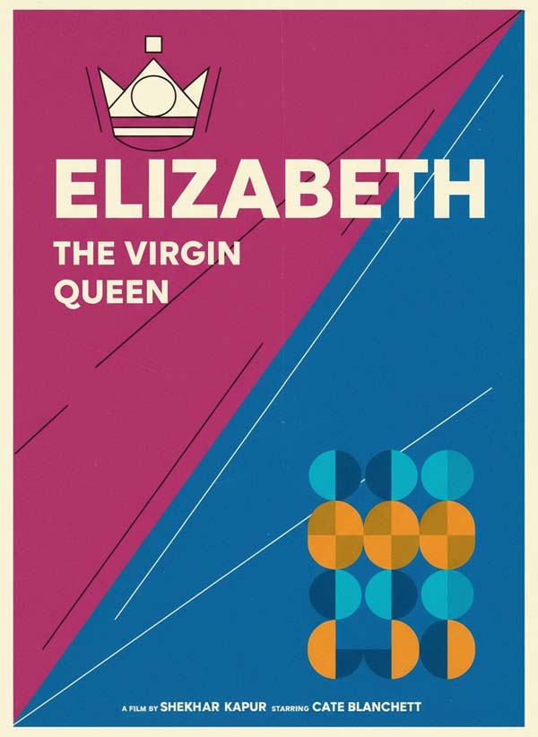 Elizabeth (1998) reimagined minimalist movie poster