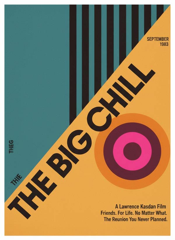 The Big Chill (1983) reimagined minimalist movie poster
