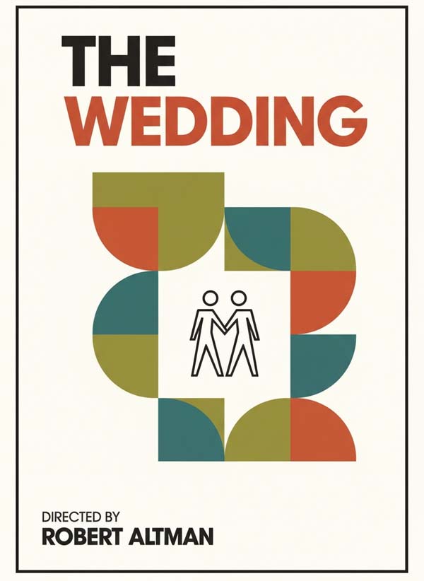 The Wedding (1978) reimagined minimalist movie poster