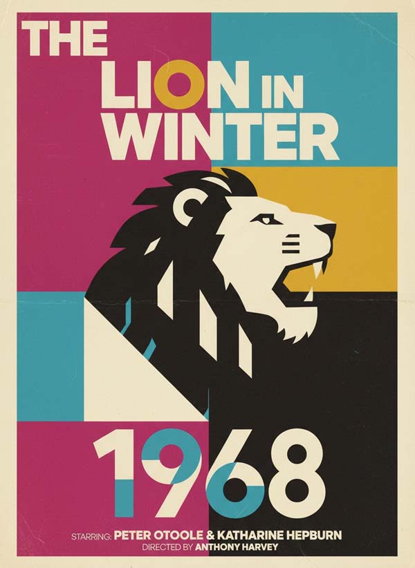 The Lion in Winter (1968) reimagined minimalist movie poster