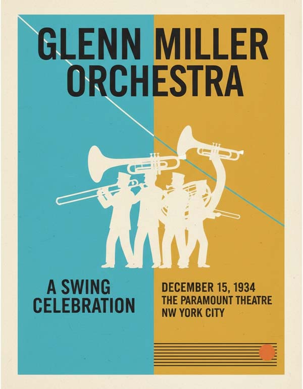Glenn Miller reimagined jazz musician portrait
