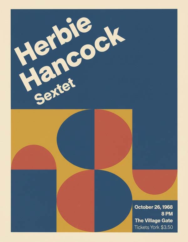 Herbie Hancock reimagined jazz musician portrait