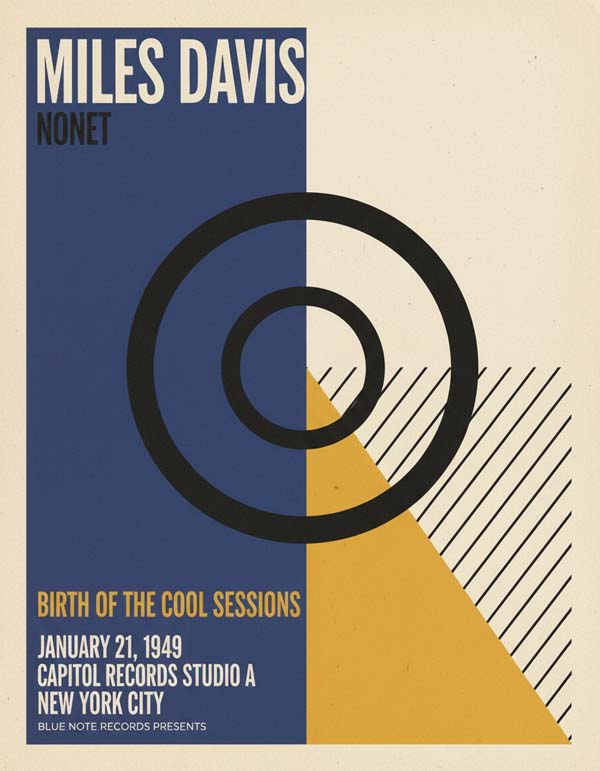 Miles Davis reimagined jazz poster