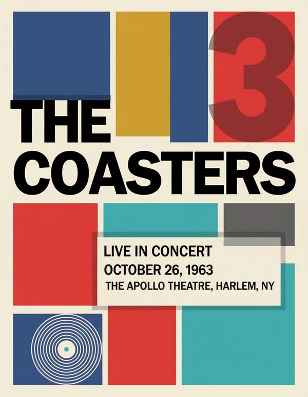 The Coasters reimagined popular music group portrait