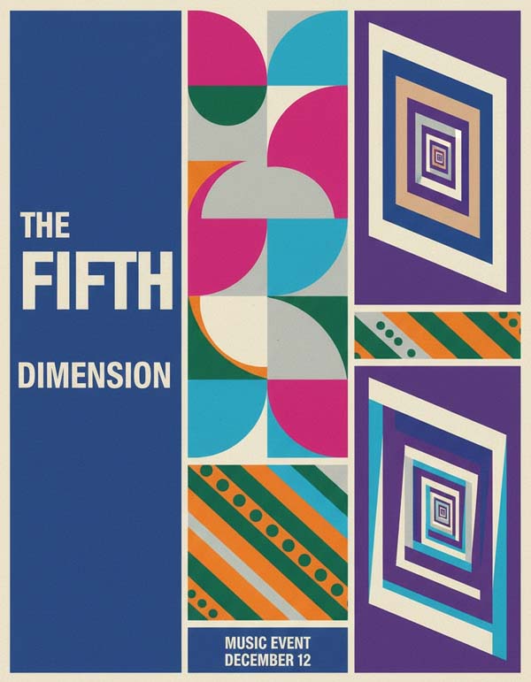 The Fifth Dimension reimagined popular music group portrait