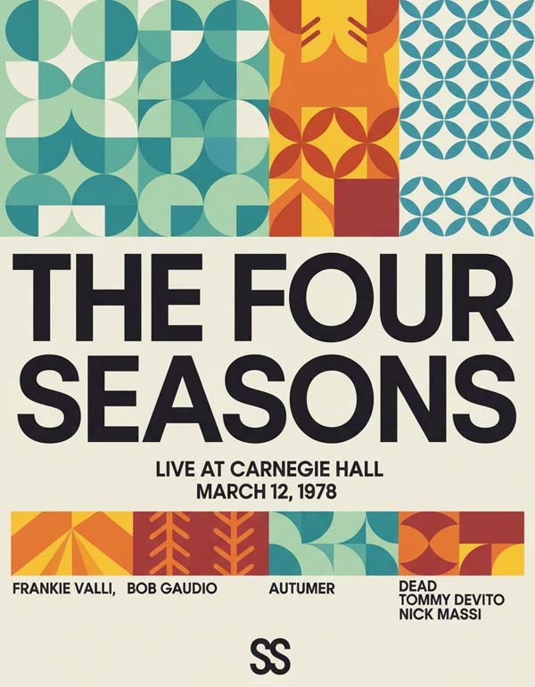The Four Seasons reimagined popular music group portrait