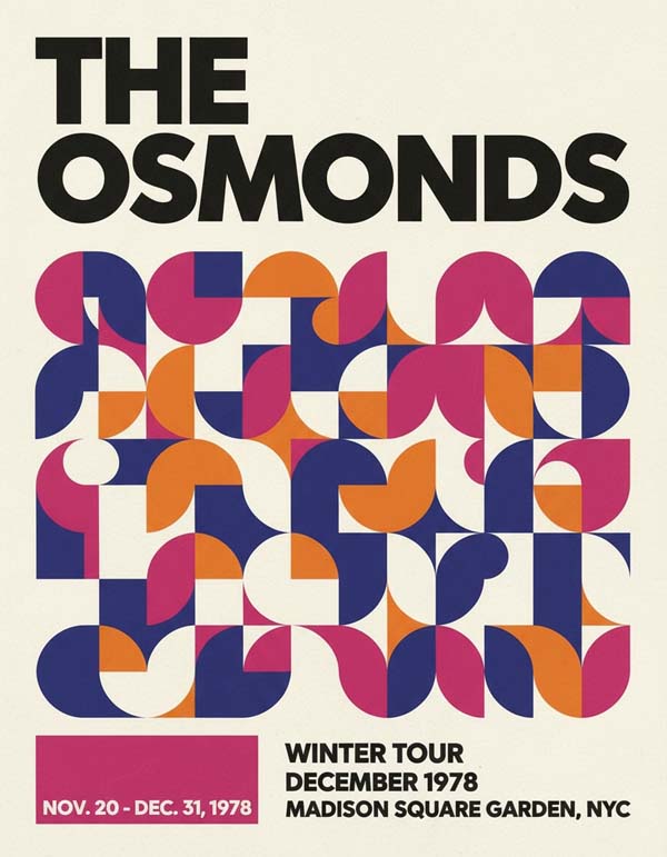 The Osmonds reimagined popular music group portrait