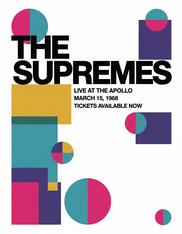 The Supremes reimagined music poster