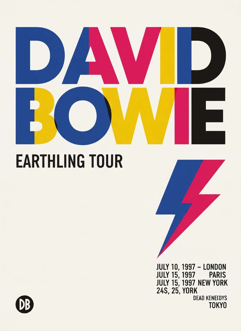 David Bowie reimagined rock poster