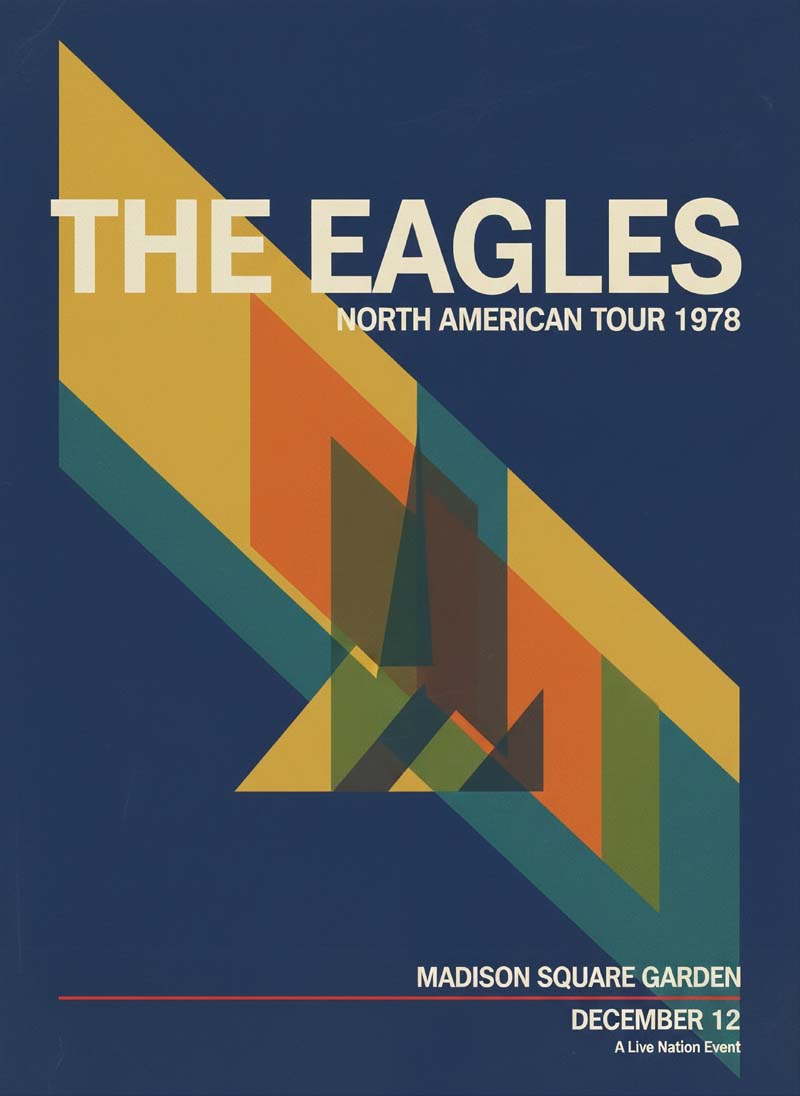 The Eagles reimagined rock musician portrait