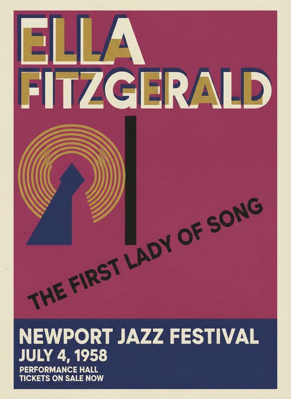 Ella Fitzgerald reimagined singer portrait