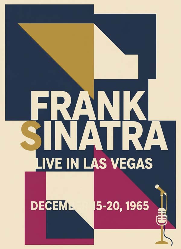 Frank Sinatra reimagined music poster