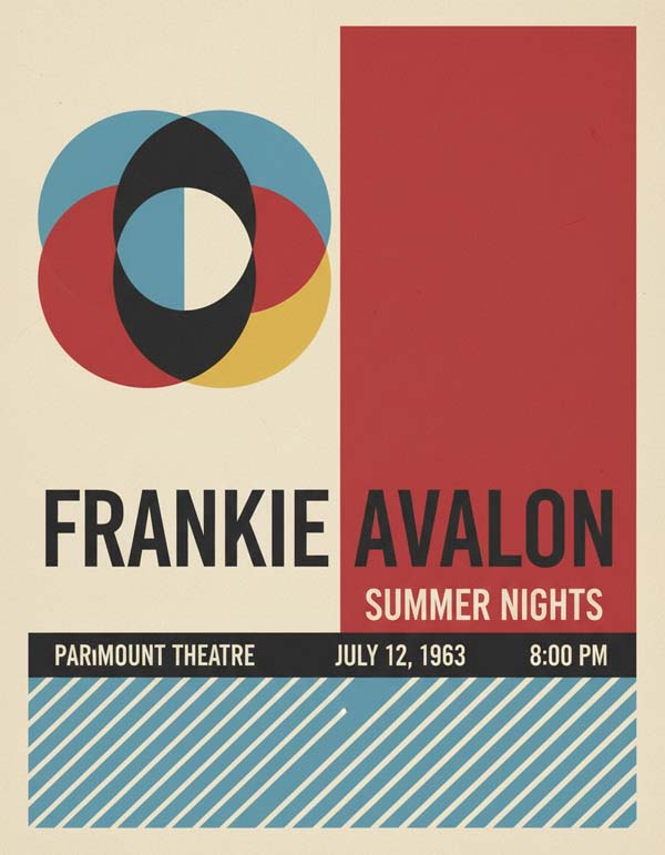 Frankie Avalon reimagined singer portrait