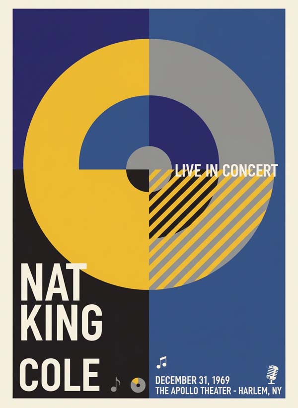 Nat King Cole reimagined singer portrait