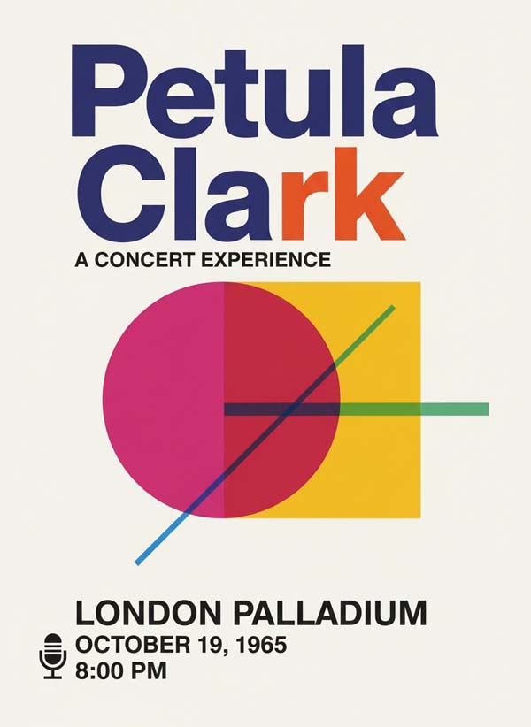 Petula Clark reimagined singer portrait